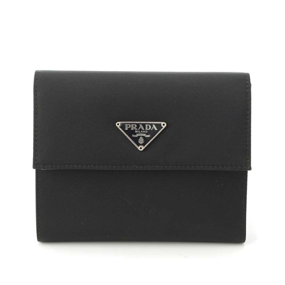 Prada Tri fold Wallet Black